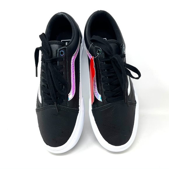 Vans Old Skool Platform Skate Casual Black Shoes Womens Size Leather VN0A5KRG98E - Picture 7 of 11